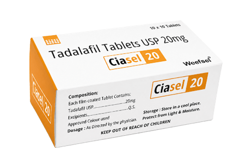 Ciasel 20mg Box Packaging