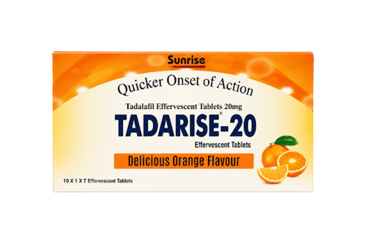 Tadarise Effervescent 20mg Box Packaging